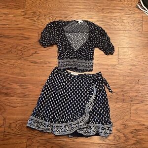 Gianni Bini shirt and skirt set perfect for summer vacation